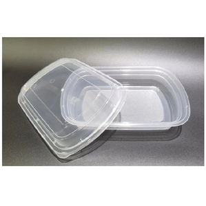 Boîte à nourriture jetable rectangulaire transparente de vente chaude de pp, récipients alimentaires en plastique micro-ondables prêts à exporter - Product Image 1