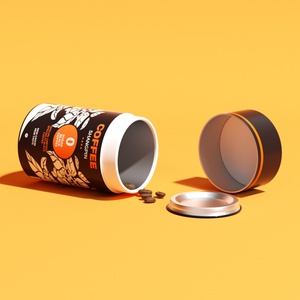 Tube en carton personnalisé imprimé pour café, emballage rond en carton pour thé, boîte cadeau pour grains de café - Product Image 3