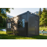 Bâtiment préfabriqué sur mesure de 20 pieds en kit, conteneur de bureau, hôtel, salle de classe, logement, chambre à coucher, salon