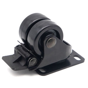 Durable Heavy Steel Plate Caster Wheels Pack Of 4 With Hardware With Dual Safety Brake And Anti-Skid Texture For Storage Shelves - Product Image 4
