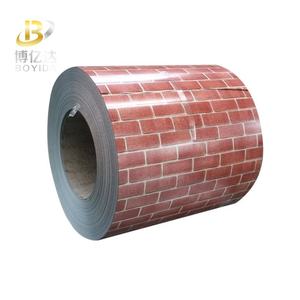 Patrón PPGI Bobina <span class=keywords><strong>de</strong></span> acero galvanizado Bobinas <span class=keywords><strong>de</strong></span> acero galvanizado con revestimiento <span class=keywords><strong>de</strong></span> color Hoja <span class=keywords><strong>de</strong></span> patrón <span class=keywords><strong>Ladrillo</strong></span> Soldadura Corte Doblado Techo - Product Image 3