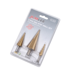 <b>Step</b> <b>Drill</b> Bit Set 4-32mm High Speed Steel For Masonry Concrete Drilling - Product Image 5
