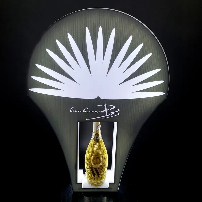 La fête discothèque Motif personnalisable avec lumières led bouteille présentateur avec discothèque laser