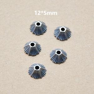 Separador de Plata Antigua con Patrón de Ondas 12x5mm, Accesorio para Bisutería, Suministros para Manualidades DIY - Product Image 4