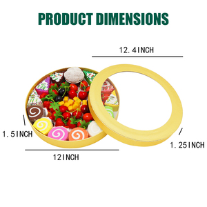 Leere Behandlung Süße Schokolade Obst Lebensmittel Charc uterie Karton Verpackung Kreis Runde geformte Geschenk box - Product Image 5