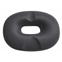 Coussin orthopédique en forme de donut avec mousse à mémoire de forme et design tricoté pour soulager les fesses, le coccyx et les hémorroïdes