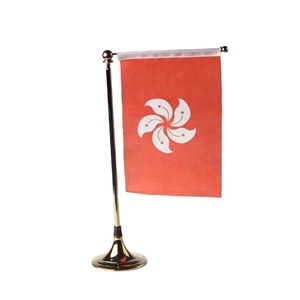 Banderas Decorativas de Escritorio para Interiores, Banderas de Países del Mundo con Base y Asta para Reuniones, Hechas de Poliéster Resistente - Product Image 4