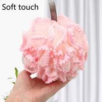 Grande bouffée de douche bain luffa en vrac boule éponge Pouf avec bulle maille corps Application boule éponge de bain