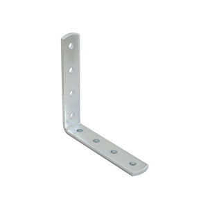 Articolo per piastra angolare in acciaio zincato traforato 150x150mm 1099 connettori SIPA e supporti per mensola - Product Image 1