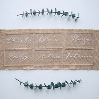 Carte Place en acrylique transparente à personnaliser, lot de pièces, usage pour réception de mariage ou décor pour une fête