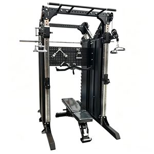 Machine à poulies double réglable professionnelle, appareil de <span class=keywords><strong>musculation</strong></span> multifonctionnel à câbles pour l'entraînement complet du corps, crossover de poitrine et d'épaules - Product Image 2