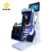 Eplay Plateforme de mouvement VR 360 degrés pour simulateur de jeu, machine d'arcade complète 9D/3D, cockpit monoplace intérieur en fibre de verre et métal