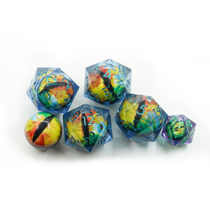 Dés à 20 faces personnalisés, grands dés polyédriques en résine, faits à la main, personnalisables pour les jeux de rô<span class=keywords><strong>le</strong></span> sur table Dungeons and Dragons - Product Image 4