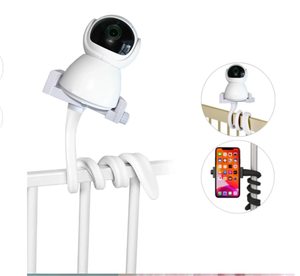 Support de webcam sans trou berceau tige réglable multifonction support de caméra pince flexible support universel pour moniteur de bébé - Product Image 2
