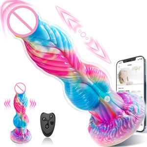 APP telecomando con vibrazione telescopica morbida a 7 velocità a forma di fenice <span class=keywords><strong>Plug</strong></span> anale alieno sicuro in Silicone dilatazione gigante - Product Image 1