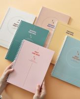 Cahier à bobine de couleur, cahier à feuilles mobiles personnalisé, cahier d'affaires, livre de compte à main, noyau de remplacement de feuilles mobiles