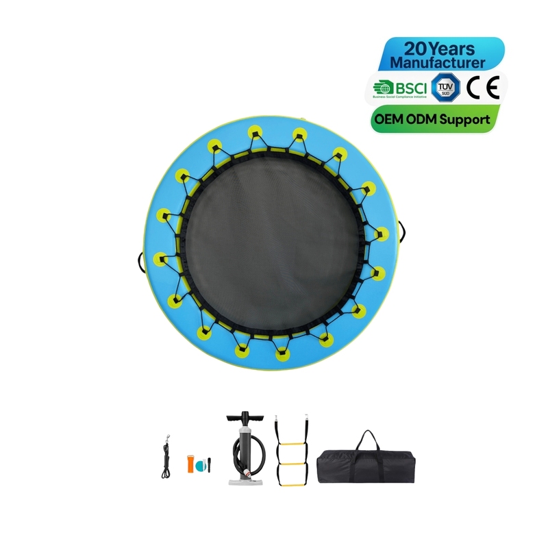 round Inflatable Floating Dock with Mesh