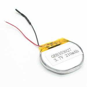 Rechargeable rounded shape li-polymère 3.7v 353027 210mAh lithium ion polymer battery lipo - Product Image 5