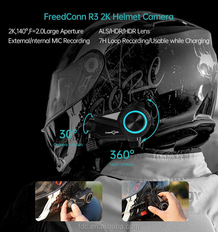 Freedconn R3 Pro - Ultimate Helmet Wifi Video Recorder
