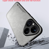 Funda de Lujo Ligera de Color Puro Serie P80Ultra con Orificio Grande para la Lente, Magnética, Protectora y Anti-Caídas para Teléfono Móvil