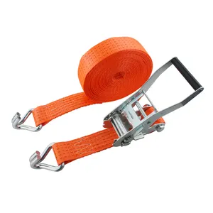 50mm 2 inch 5000kg hàng hóa lashing dây đai tải Ratchet Tie xuống dây đai với J móc để bán