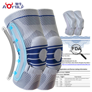 Genouillères <span class=keywords><strong>de</strong></span> sport <span class=keywords><strong>de</strong></span> basketball haut <span class=keywords><strong>de</strong></span> gamme, anti-collision, respirantes, en spandex, très tendance et très vendues - Product Image 1