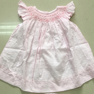 Estate <span class=keywords><strong>neonata</strong></span> 2 pezzi abiti rosa ricamo vestiti per bambini <span class=keywords><strong>abbigliamento</strong></span> 0-6T ragazza smocked Top + pantaloncini in pp 2 pezzi set di <span class=keywords><strong>abbigliamento</strong></span> - Product Image 4