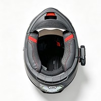 Casque de moto convertible OEM en gros, noir, ABS haute densité, certifié DOT, avec visière solaire intégrée, casque de protection sportif
