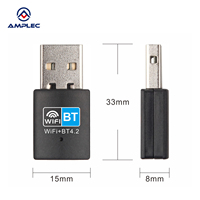 Adaptador inalámbrico WiFi BT de 150Mbps, adaptador Wifi inalámbrico 150M + BT WLAN USB WiFi adaptador receptor transmisor de tarjeta de red