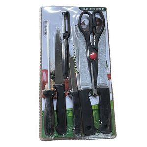 Kitchen 8 Piece <b>Knife</b> <b>Set</b> Stainless Steel Chef Fruit Cleaver Meat Scissors With <b>Sharp</b> Blades For Cooking And Cutting - Product Image 4
