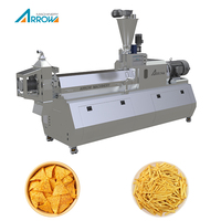 Ligne de production de chips de maïs tortilla, machine automatique d'extrusion de nachos triangulaires au maïs