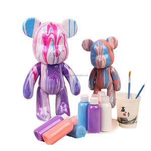 Artecho, Oferta, Vinilo Graffiti, Pintura Fluida DIY, Muñeco de Oso para Pintar, Alcancías para Niños y Adultos, Bearbrick - Product Image 1