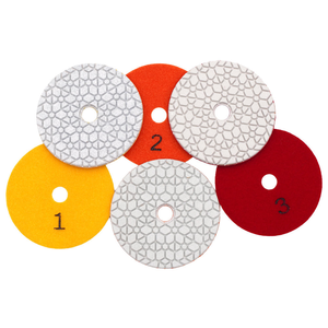 Tampons <span class=keywords><strong>de</strong></span> polissage diamantés en 3 étapes <span class=keywords><strong>de</strong></span> 4 pouces pour la restauration <span class=keywords><strong>de</strong></span> pierres - Vente en gros - Product Image 3
