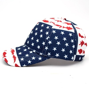 Gorra de Béisbol Deportiva de 5 Paneles Ajustable con Bordado de la Bandera de EE. UU., Lona 100% Algodón Premium, Impresión de Logotipo Personalizado - Product Image 3