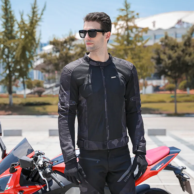 Chaqueta textil para motocicleta DIYAMO para hombre, chaqueta de motorista con protección blindada CE, chaqueta de motociclista de carreras