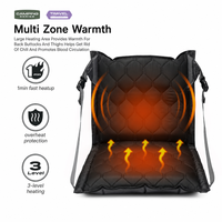 Coussin de siège chauffant gonflable avec design pliable pour le camping, la pêche, le bureau, les concerts, les festivals de musique et les voyages