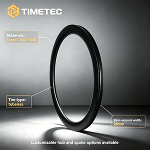 แผนที่คาร์บอนจักรยานขอบเบรค <span class=keywords><strong>Tubeless</strong></span> 700c ซุปเปอร์ไลท์ 28 มม.กว้างภายนอก 30/35/40/45/50/55 มม.โปรไฟล์ 21 มม.กว้างภายใน - Product Image 2