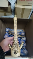 Nouvelle couleur, style luxueux, en stock, vente directe usine, chicha en acier inoxydable et bois, type à clic, narguilé premium de luxe