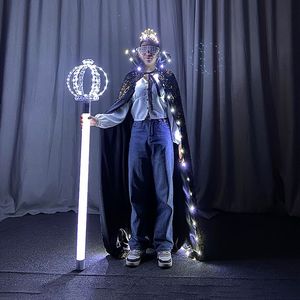 Cetro de diamante blanco LED KTV varita de hadas <span class=keywords><strong>campo</strong></span> de flores brillantes pelo capa brillante barra corona para <span class=keywords><strong>boda</strong></span> Pascua novedosos-regalos - Product Image 3