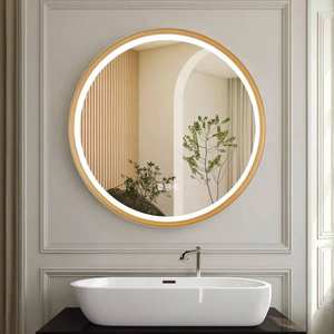 Espejo de Pared Moderno Personalizado con Marco de Metal y Vidrio de 4.0 mm de Grosor, Decoración de Pared para Hogar, Baño y Hotel - Product Image 6