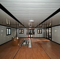 Maison conteneur préfabriquée extensible de 40 pieds ou 20 pieds, type villa, 2 chambres, pour maison préfabriquée pliable en acier