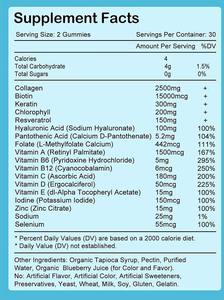 Compléments alimentaires personnalisés en forme, saveur et couleur, 60 unités, croissance des <span class=keywords><strong>cheveux</strong></span>, force des ongles, gommes à la biotine - Product Image 2