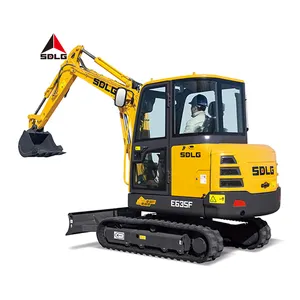 SDLG 3.5 ton mini excavator machine small 3.5t 3.5ton 3 tonne 3t 3ton 3 ton crawler excavadora escavatore pelle digger bagger