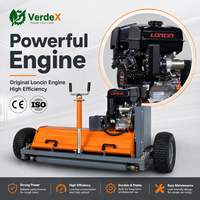 Tondeuse à fléaux 4 temps 420cc homologuée CE, tractable, à essence, 15 CV, pour coupe-herbe, pour bord de route, quad, UTV, jardin