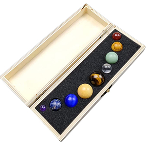 Cristales Curativos del Sistema Solar de los Nueve Planetas, Piedras de Chakra, Bolas de Piedras Preciosas, Adornos de Feng Shui, Decoración para Sala de Estar, Escritorio y Hogar - Product Image 1