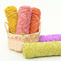 Fil chenille polyester épais multicolore, pelucheux et volumineux, pour crochet, tricot, bonnets de bébé, coussins, décoration intérieure