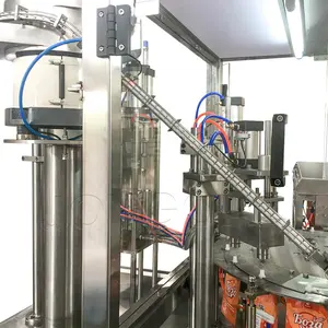 Automatic Automatic Spout Pouch Filling Machine For Juice Drinking Water Pouch Filling Machines