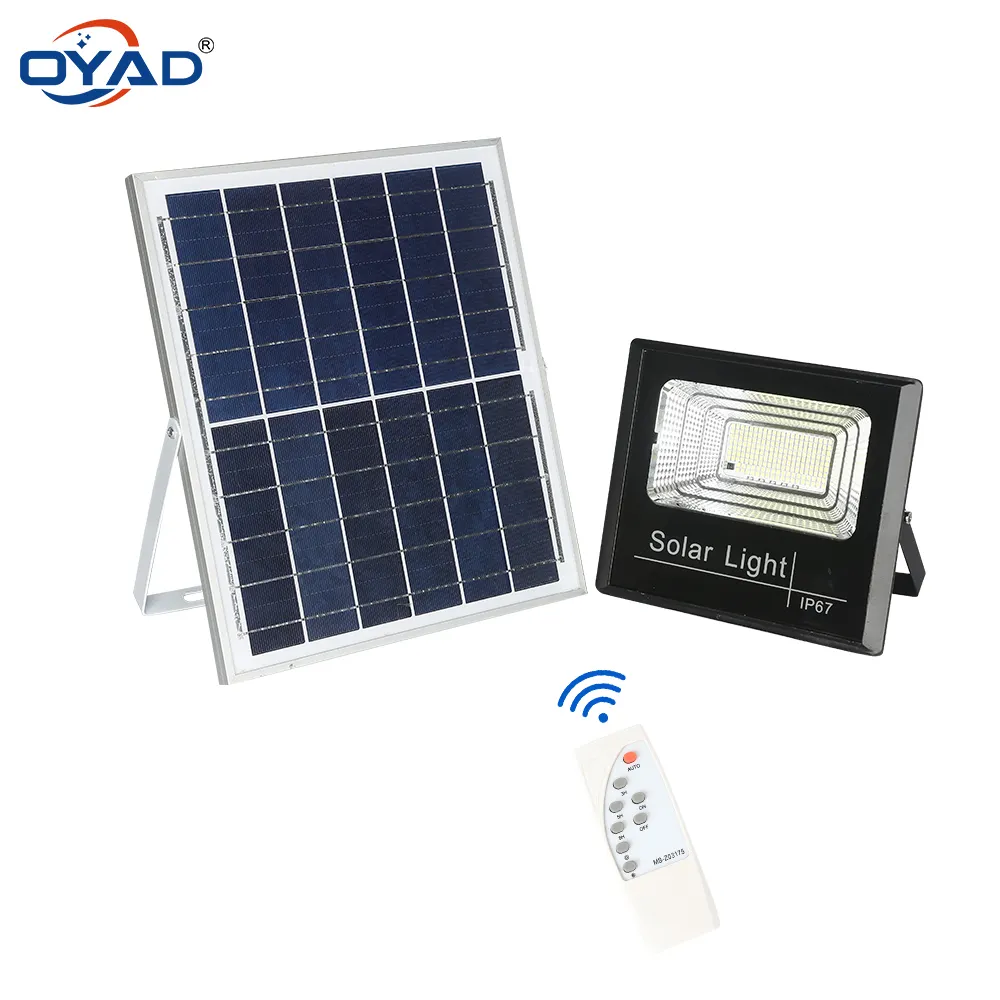 High lumen smart portable remote control ip67 25W 35W 55W 75W 125W 200W 300W 500W outdoor led solar flood lights