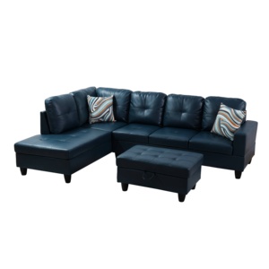High-End Luxury Leather Couch <b>Sofa</b> Set <b>for</b> Living Room 3-Seater Sectional Reclining Feature High <b>Sponge</b> Top Brand Furniture - Product Image 2