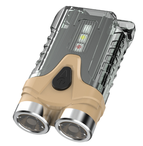 7 chế độ nhấp nháy ngoài trời xách tay mini <span class=keywords><strong>Keychain</strong></span> đèn pin với Nam Châm Màu Đỏ màu xanh cảnh báo túi không thấm nước Torch ánh sáng đèn flash - Product Image 1